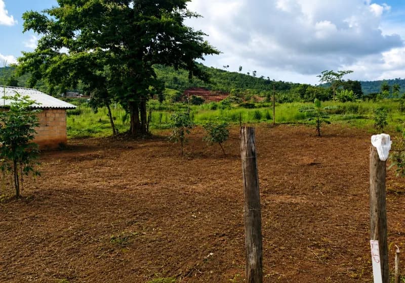 Chácara com pequena casa construida à Venda