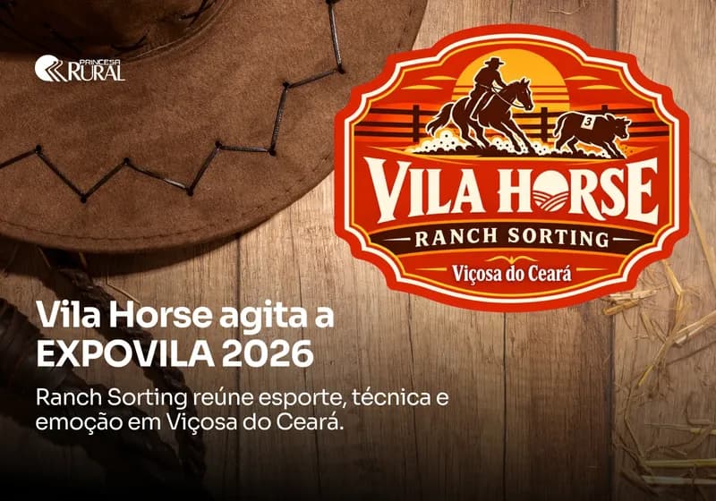 Atenção, amantes do cavalo e do Ranch Sorting! Dias 9 e 10 de outubro, Viçosa do Ceará recebe o Vila Horse!